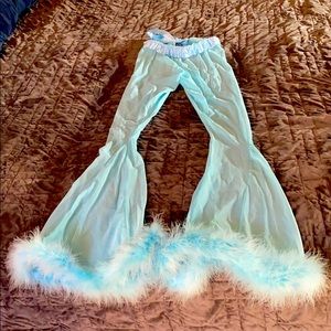 Baby blue bell bottoms by Sparkl Fashion